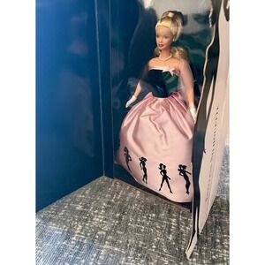 Mattel Timeless Silhouette Barbie Doll 2000 Pink Black Gown NIB 29050 NEW